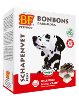 BF Petfood Schapenvet Maxi Bonbons met pens 1 verpakking - thumbnail