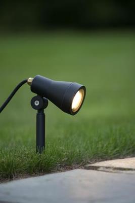 Lucide SPIKE - Tuinspot - Ø 6,5 cm - LED Dimb. - GU10 - 1x5W 3000K - IP54 - Zwart Lucide SPIKE - Tuinspot - Ø 6,5 cm - LED Dimb. - GU10 - 1x5W 3000K - IP54 - Zwart