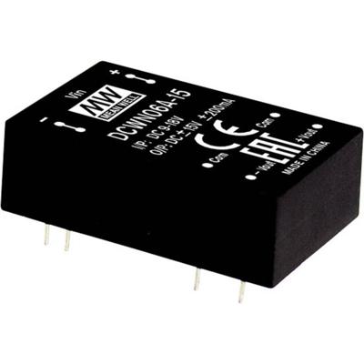 MEAN WELL DCWN06A-05 DC/DC-convertermodule 500 mA 6 W Aantal uitgangen: 2 x Inhoud 1 stuk(s) MEAN WELL DCWN06A-05 DC/DC-convertermodule 500 mA 6 W Aantal uitgangen: 2 x Inhoud 1 stuk(s)