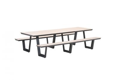 Bell picknick set 280x178x75 cm carbon black/light teak VW Garden Impressions - Garden impressions Bell picknick set 280x178x75 cm carbon black/light teak VW Garden Impressions - Garden impressions