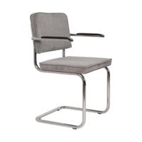 Zuiver Ridge Rib armstoel Cool Grey - thumbnail