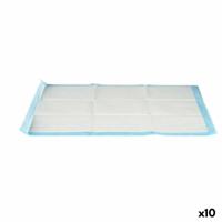 Zindelijkheidstraining-pads voor honden 60 x 90 cm Blauw Wit Papier Polyethyleen (10 Stuks) - thumbnail