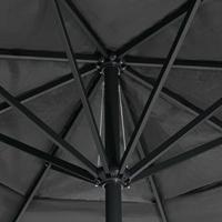 VidaXL Parasol met aluminium paal 600 cm antracietkleurig - thumbnail