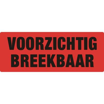 Waarschuwingsetiket voorzichtig breekbaar 500st | 10 stuks