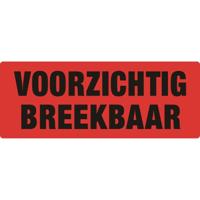 Waarschuwingsetiket voorzichtig breekbaar 500st | 10 stuks - thumbnail