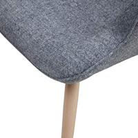 Artistiq Fauteuil 'Anderson' Houten poot, kleur Grijs - thumbnail