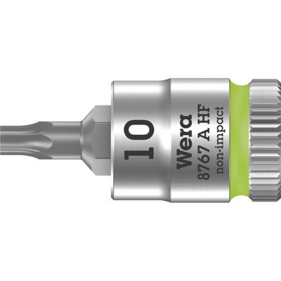 Wera 8767 A HF TORX® Zyklop Bit/dop-combinatie met 1/4" Aandrijving met Vasthoudfunctie, TX 10 x 28 mm - 1 stuk(s) - 05003362001