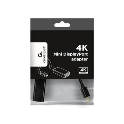 4K Mini DisplayPort adapterkabel, 15 cm, zwart