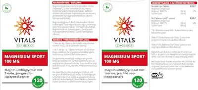 Vitals Magnesium Sport 100mg Tabletten