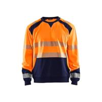 Blåkläder Sweatshirt High-Vis 35412528 | High-Vis Oranje/Marineblauw | Maat M - 7330509621103 - thumbnail