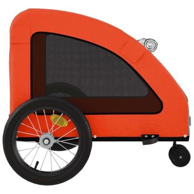 VidaXL Hondenfietstrailer oxford stof en ijzer oranje VidaXL Hondenfietstrailer oxford stof en ijzer oranje