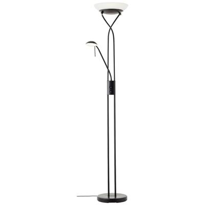 Brilliant Ollie LED-uplight met leeslamp LED 21 W Energielabel: E (A - G) Zwart Brilliant Ollie LED-uplight met leeslamp LED 21 W Energielabel: E (A - G) Zwart