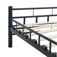 Bedframe staal zwart 200x200 cm - thumbnail