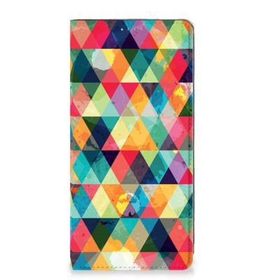 OPPO A57 | A57s | A77 4G | Hoesje met Magneet | Geruit