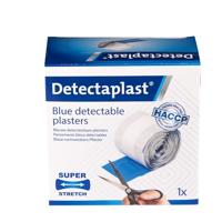 Detectaplast Elastic textielpleister, ft 6 cm x 5 m, op rol - thumbnail