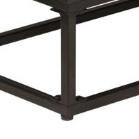 Dressoir 55x30x76 cm massief mangohout en ijzer zwart - thumbnail