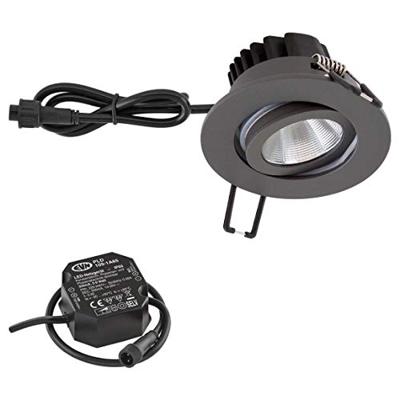 EVN PC650N61602 EVN Lichttechnik LED-inbouwlamp LED LED vast ingebouwd 6 W Antraciet EVN PC650N61602 EVN Lichttechnik LED-inbouwlamp LED LED vast ingebouwd 6 W Antraciet