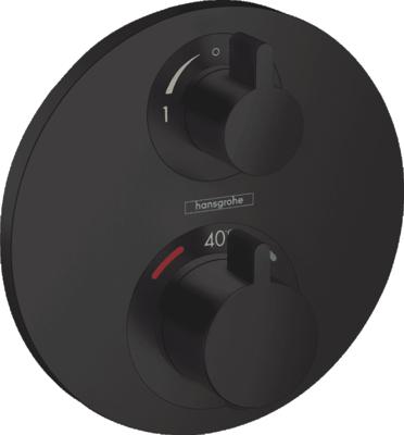 Afbouwdeel Hansgrohe Ecostat S Thermostaat inbouw 2 Functies Rond Mat Zwart