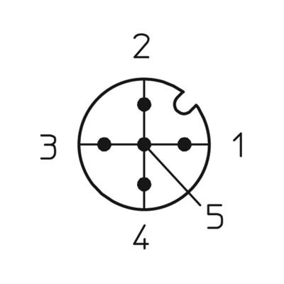 Lutronic 1238 Sensor/actuator inbouwconnector M12 Aantal polen (sensoren): 5 Stekker, inbouw 0.50 m 1 stuk(s)