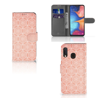 Samsung Galaxy A20e Telefoon Hoesje Pattern Orange - thumbnail