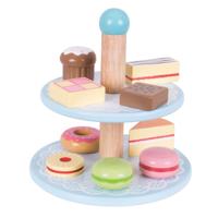 Bigjigs houten etagere met taartjes - thumbnail