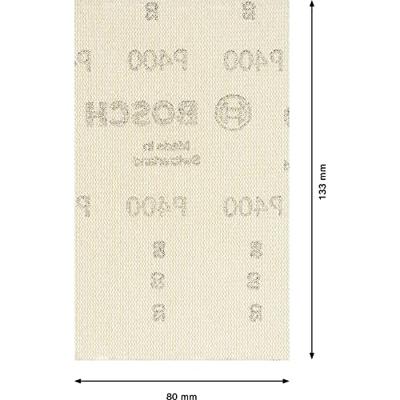 Bosch Accessories EXPERT M480 2608900742 Schuurnet voor vlakschuurmachine Ongeperforeerd Korrelgrootte (num) 400 (l x b) 133 mm x 80 mm 10 stuk(s) Bosch Accessories EXPERT M480 2608900742 Schuurnet voor vlakschuurmachine Ongeperforeerd Korrelgrootte (num) 400 (l x b) 133 mm x 80 mm 10 stuk(s)