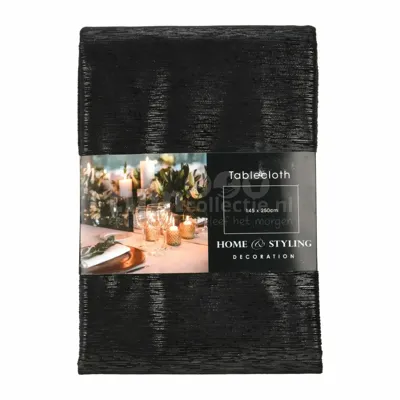 Tafelkleed 145x250cm Zwart Tafelkleed 145x250cm Zwart