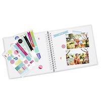 Hama creatieve set plakalbum 50 witte pagina's wit - thumbnail