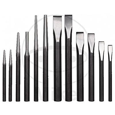 SW STAHL Sw-stahl slaggereedschap set "82660l" chisels/pin punch set 12tlg.
