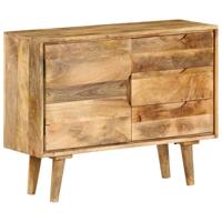 Dressoir 90x30x69 cm massief mangohout - thumbnail