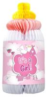 Geboorte Honeycomb Babyfles Meisje - thumbnail