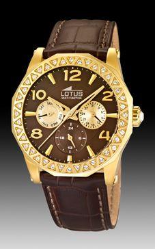 Horlogeband Lotus 15761/3 (BC07680) Croco leder Bruin Horlogeband Lotus 15761/3 (BC07680) Croco leder Bruin