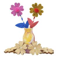 Grote Houten Bloemen, 20st. - thumbnail