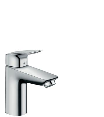 Hansgrohe Logis ééngreeps wastafelmengkraan 100 met metalen PushOpen afvoerplug, chroom Hansgrohe Logis ééngreeps wastafelmengkraan 100 met metalen PushOpen afvoerplug, chroom