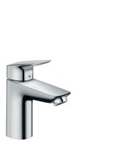 Hansgrohe Logis ééngreeps wastafelmengkraan 100 met metalen PushOpen afvoerplug, chroom - thumbnail