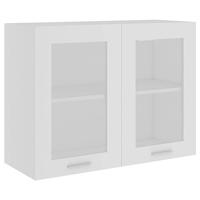 Bovenkast Lyon 80x31x60 cm bewerkt hout wit - thumbnail