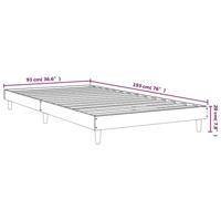 Bedframe zonder matras hout gerookt eikenkleurig 90x190 cm - thumbnail