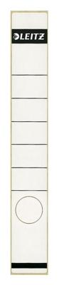 Leitz rugetiketten, zelfklevend, ft 3,9 x 28,5 cm, pak van 10 stuks, wit
