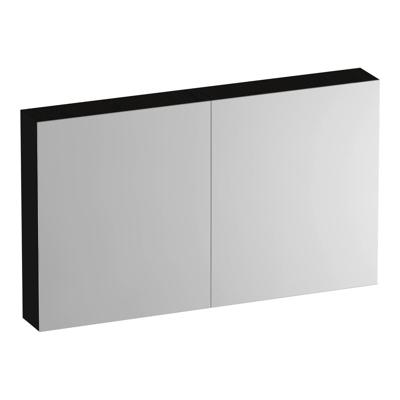 Brauer Impress Deluxe Spiegelkast - 120 cm - met interne en externe Verlichting - 2 Dubbelzijdige Spiegeldeuren - Timber Black