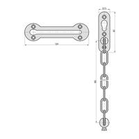 Basi 6500-0021 Deurketting Zilver - thumbnail