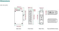 MOXA eds-205 a Unmanaged VB Network Switch Network Switches Netwerken (Unmanaged VB Network Switch, Full Duplex) - thumbnail