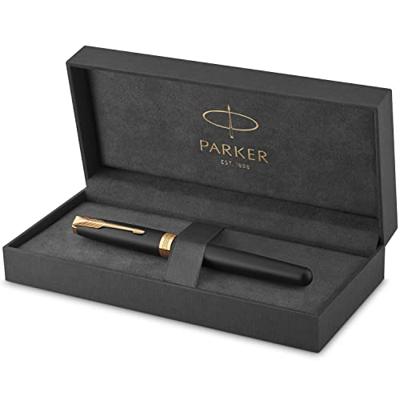 Vulpen Parker Sonnet matte black lacquer GT fijn
