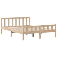 Bedframe zonder matras massief grenenhout 160x200 cm - thumbnail