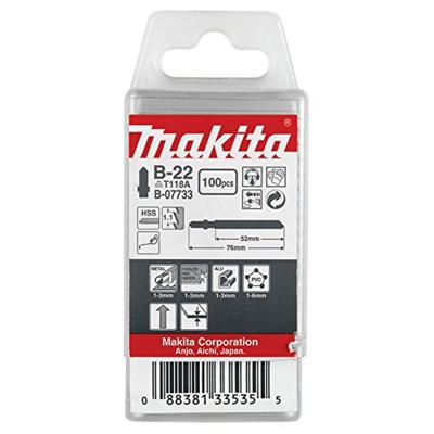 Makita Accessoires Decoupeerzaagblad B22 - T118A | 100 stuks - B-07733