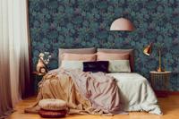 Dutch Wallcoverings Amazonia - Botanist Teal - Beige - thumbnail