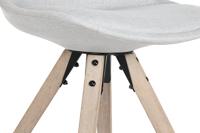 Keukenstoel DKD Home Decor Polyester Lichtgrijs Ek (48 x 44 x 84 cm) - thumbnail