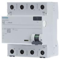 Siemens 5SV33466KL Siemens Dig.Industr. Aardlekschakelaar A 4-polig 63 A 0.03 A 400 V
