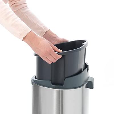 Brabantia 114908 vuilnisbak 40 l Overige Kunststof, Roestvrijstaal Platina Brabantia 114908 vuilnisbak 40 l Overige Kunststof, Roestvrijstaal Platina
