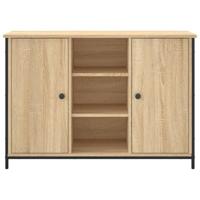 Dressoir 100x35x70 cm bewerkt hout sonoma eikenkleurig - thumbnail