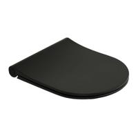 Closetzitting Plieger Kansas by Pressalit Slim Compact met Lift-off en Softclose Mat Zwart Pressalit - thumbnail